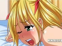 Uncensored hentai with an English sub: Lesbian teacher uses her magic to satisfy her teenage student