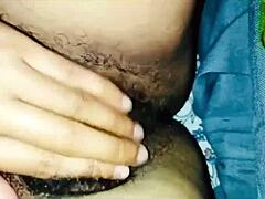 Sexy Indian amateur shows off her hairy solo session