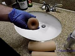 Instructional video on cleaning the removable vagina of a sex doll