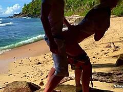 Outdoor sex with a woman who swallows cum in the extended version
