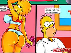The finest rear views from the Simpsons porn in simpoons