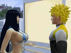 Hinata and Naruto's married life: A romantic encounter with a goddess and anal play