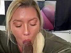 Big cock takes care of blonde Destiny Smile in this amateur video