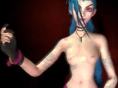 Softcore dans og musikk i League of Legends sexy video