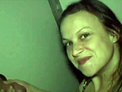 Horny wives get naughty in gloryhole creampies - watch and see more at hotpornbar com