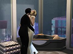 Η Scarlett Johansson και ο Colin Johansson, πρωταγωνιστές πορνό καρτούν, σε μια ατμική 3D σκηνή hentai