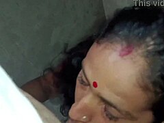 Bathroom sex with an Indian couple in hot mood