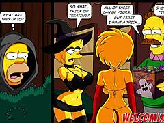 Lisan halloween-orgia sarjakuvamerkkien kanssa