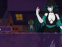 Halloween hentai game pornplay features a sexy witch with big boobs and a big dick