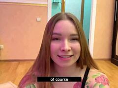 Porno amateur ruso con una linda y sexy chica que habla