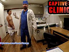 Doctor Tampa satisfies the patient's fetish with a natural tits and pussy exam