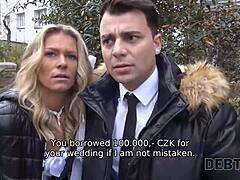 Tjekkisk milf får penge ved at kneppe en anden mands brud i HD-video