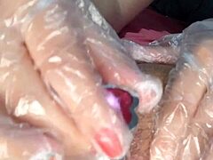 Masturbating with anal plug: removing virginity from ass
