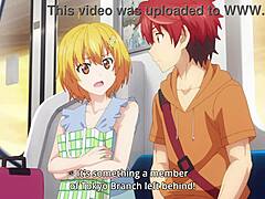 Japonska anime videoposnetek brez cenzure, v katerem se seksi najstnica v spodnjicah zapleta