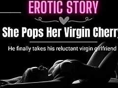 Historia de audio erótica de una virgen por primera vez en porno