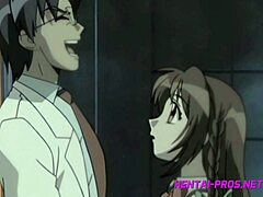 Egy nagy péniszű orvos élvezi a fiatal lányt egy anime videóban