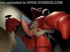 Anthro-témájú hentai videó, amely egy szexjelenetet mutat be egy Fnaf karakterrel