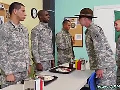Gay military action with young boys and a drill sergeant