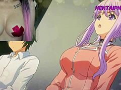 Anime-gutt nyter en avslappet seksuell opplevelse