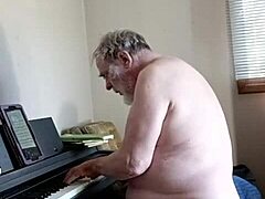 Naked piano lessons for a casting