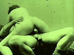 Berang-berang berbulu dan dewasa retro dalam film porno vintage
