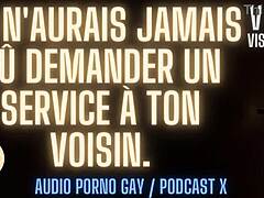 Amatur Perancis menikmati permainan BDSM dalam video POV audio sahaja