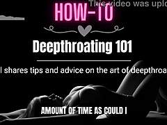 Master deepthroating techniques with erotic audio for men