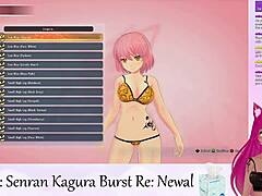 Virtual YouTuber lewdneko performs Senran Kagura Burst first part