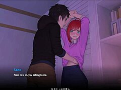 Hentai herní scény: Erotické ilustrace anální hry a creampie