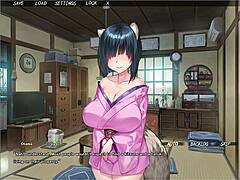 Big-breasted kitsune gets naughty in visual novel Hentai