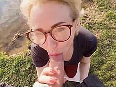 Cherry Aleksa performs deepthroat and pussy play in homemade video