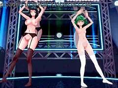 Fufuki dan Tatsumak melakukan striptis dan tarian sensual