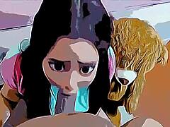 Азијска пасторка је приморана на свакодневне сексуалне сусрете са својим перверзним очухом у хентаи видеу из цртаног филма