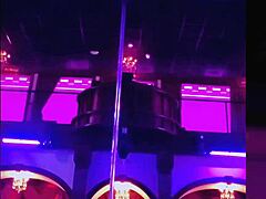 Destiny Mae's seductive striptease and pole dance show